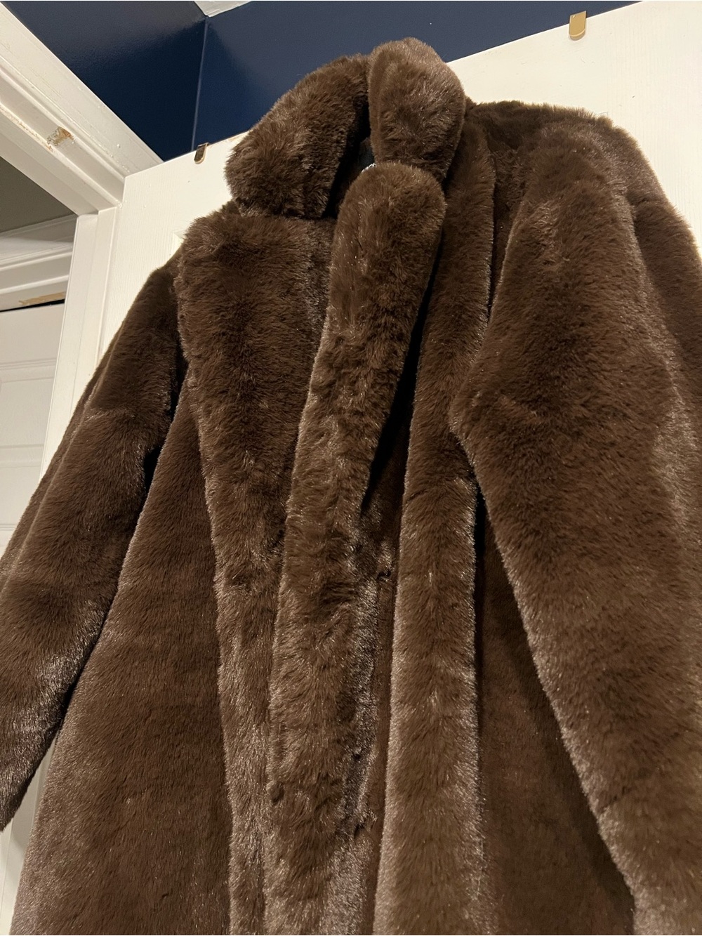 Fashion Nova Night Of Fun Faux Fur Coat Chocolate | Size M (NWOT)